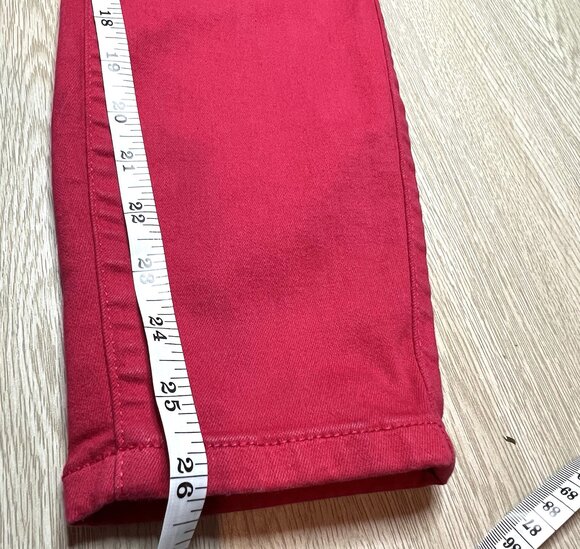 Torrid Skinny Jeans Womens 16 S Red Bombshell Skinny 5-Pocket - Picture 10 of 11
